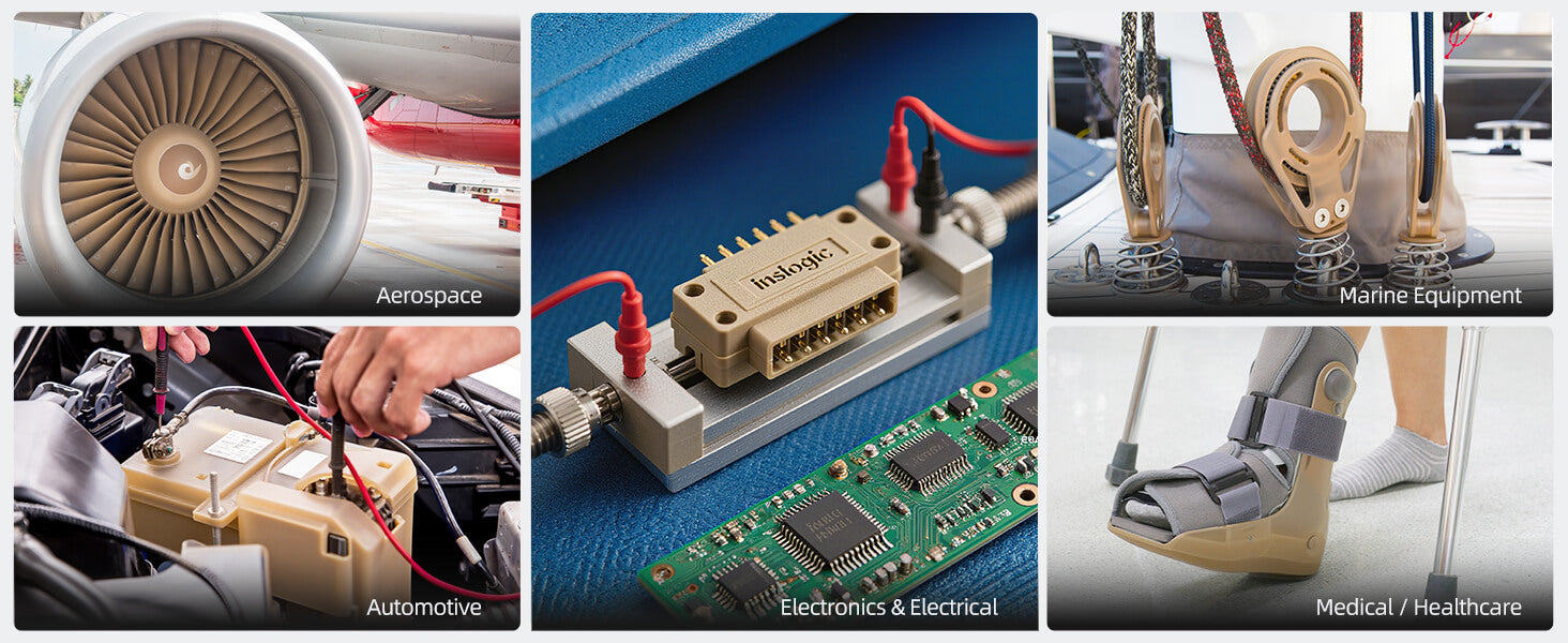 3D Printed with Inslogic PEEK Engineering 3D Printing Filament