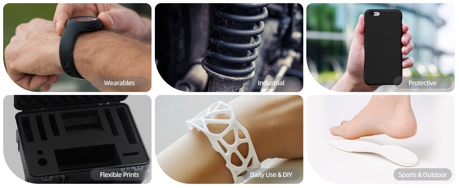 3D Printed with Inslogic TPU90A Functional 3D Printing Filament