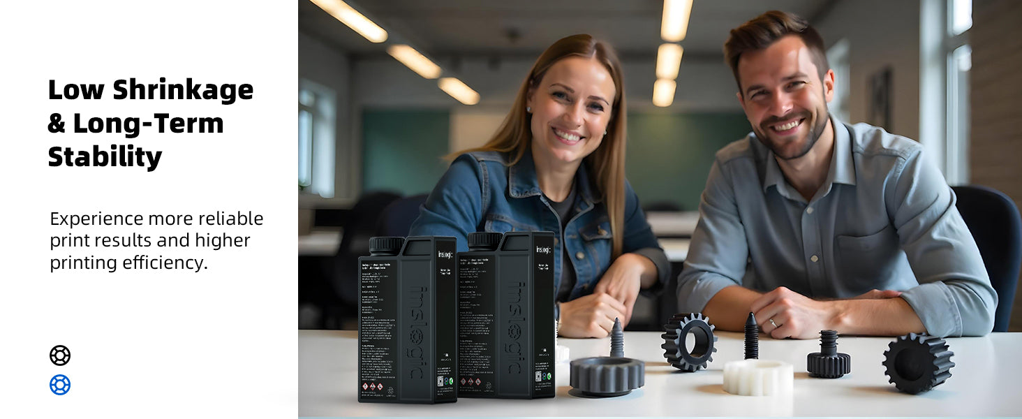 Inslogic Nylon-Like Tough Resin,Professional 3D Printing Materials,Low Shrinkage & Long-term Stability