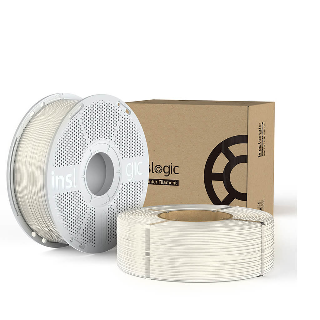 ASA Functional 3D Printer Filament 1.75mm 2KG Bundle - White + White