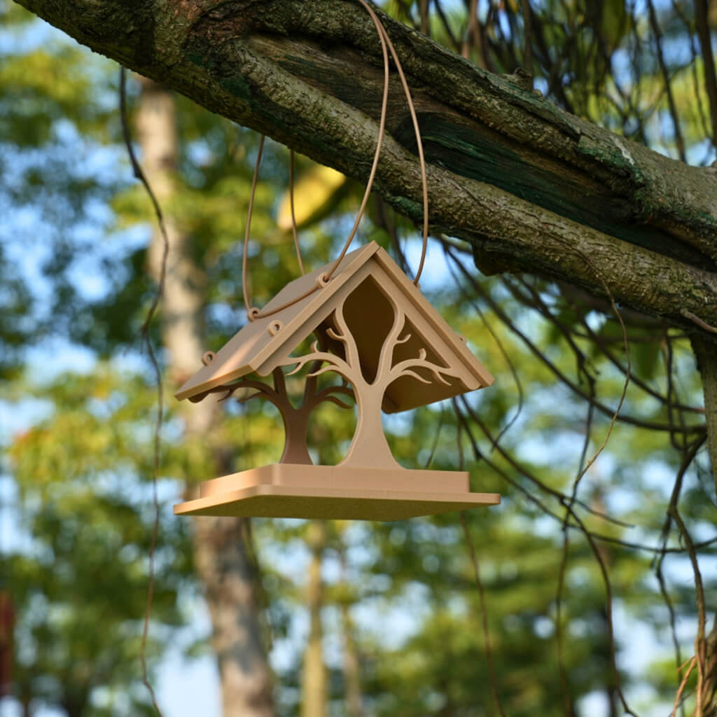 Bird Birdhouse printed with Inslogic WoodFill PLA Filament 2
