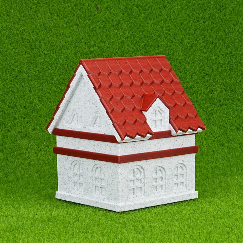 House Printed with Inslogic High-Speed Marble PLA 3D Printing Filament 1.75mm 1KG