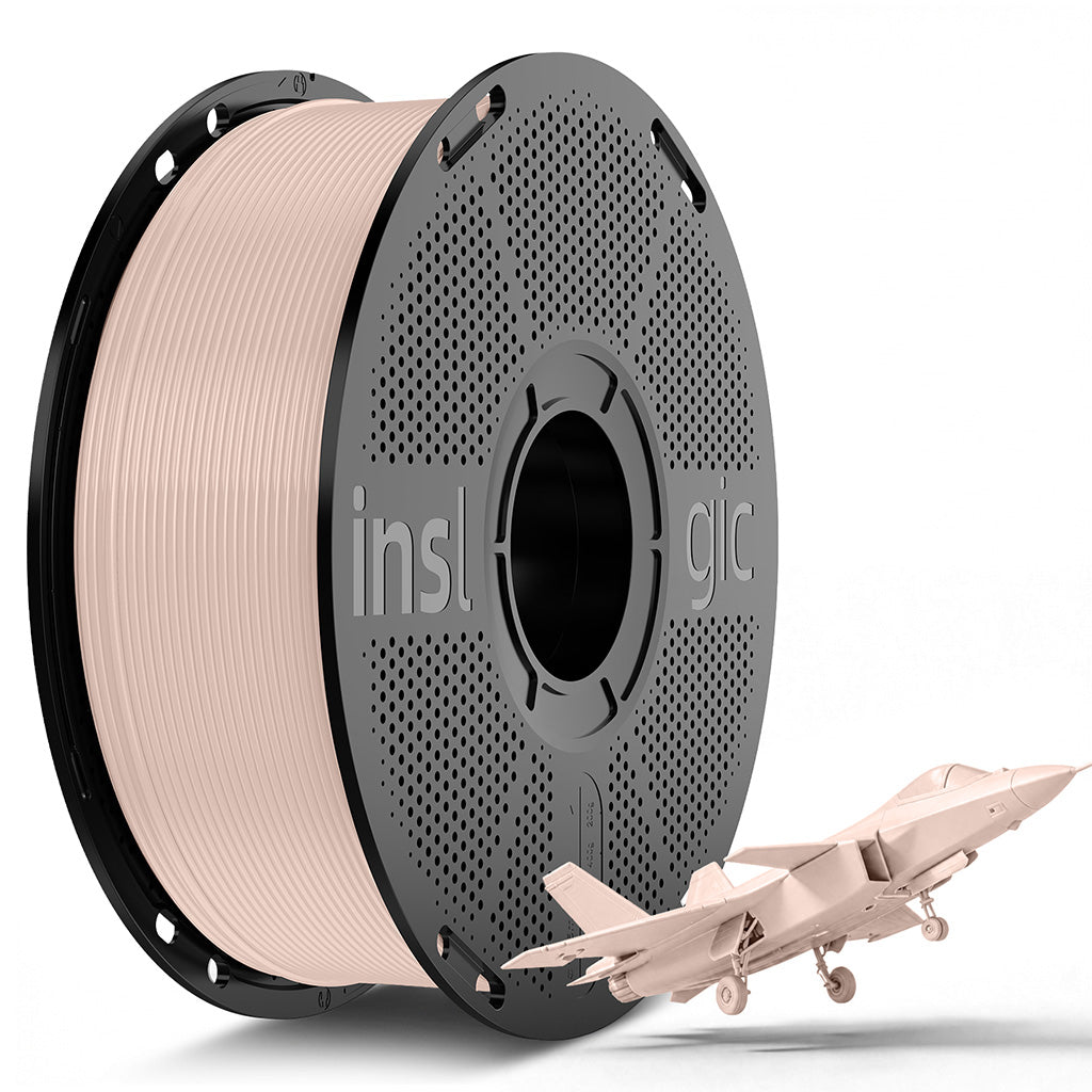 Inslogic PLA Pro Filament 1.75mm 1KG Filament with Spool Beige (HEX - #F3DFD5)