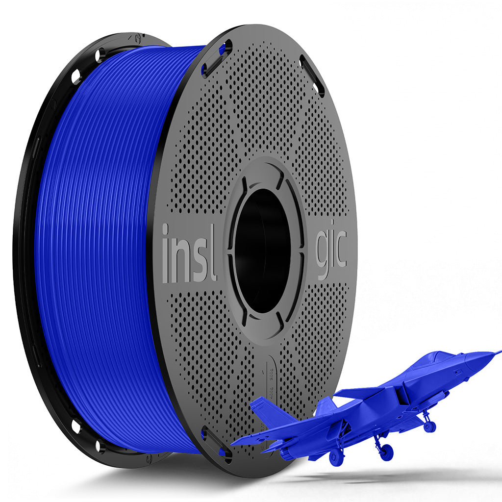 Inslogic PLA Pro Filament 1.75mm 1KG Filament with Spool Blue (HEX - #0032A0)