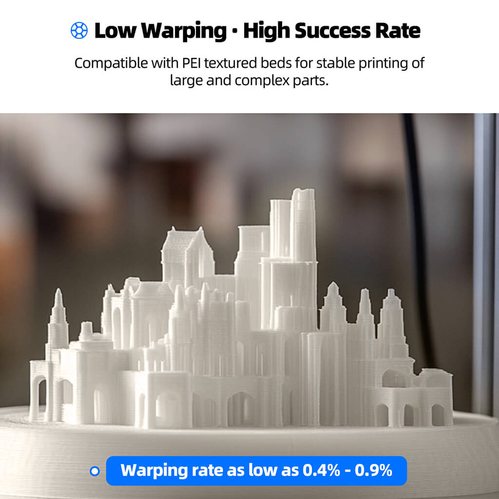 Inslogic ABS FR V0 Functional 3D Printing Filament 1.75mm 1KG with Spool - Low Wraping