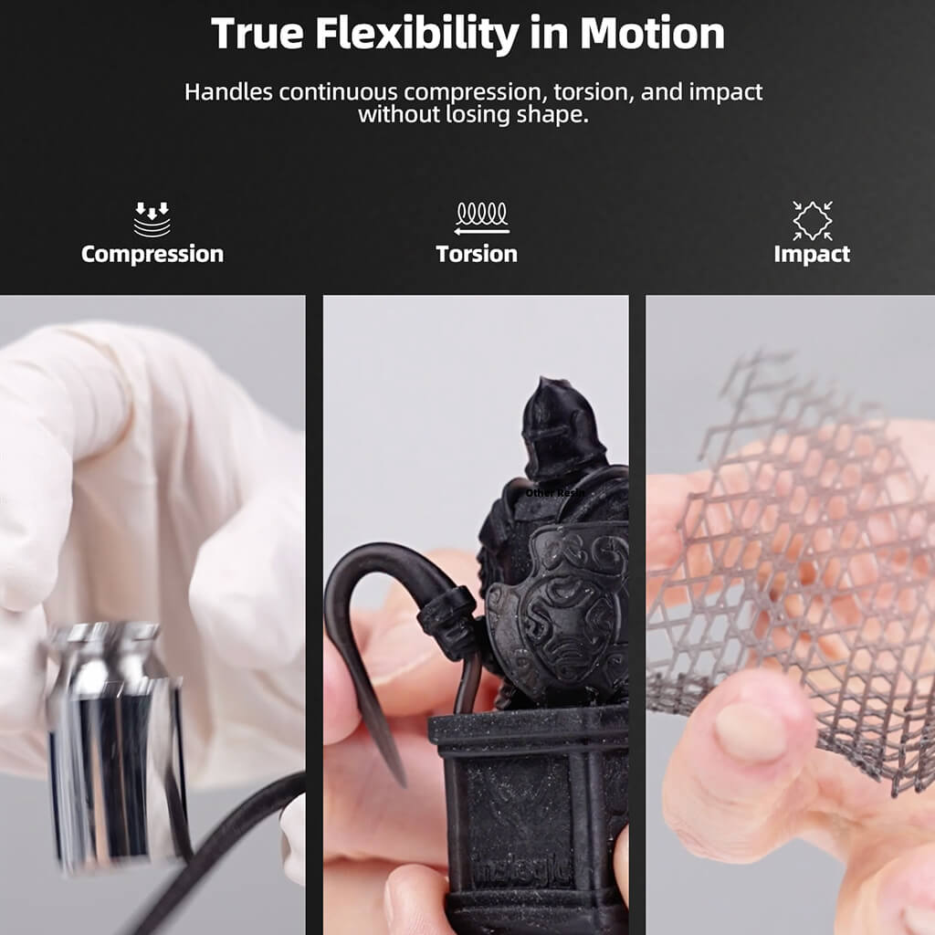 Inslogic Flexible 70A Engineering Grade Resin for 3D Printer - True Flexibility in Motion