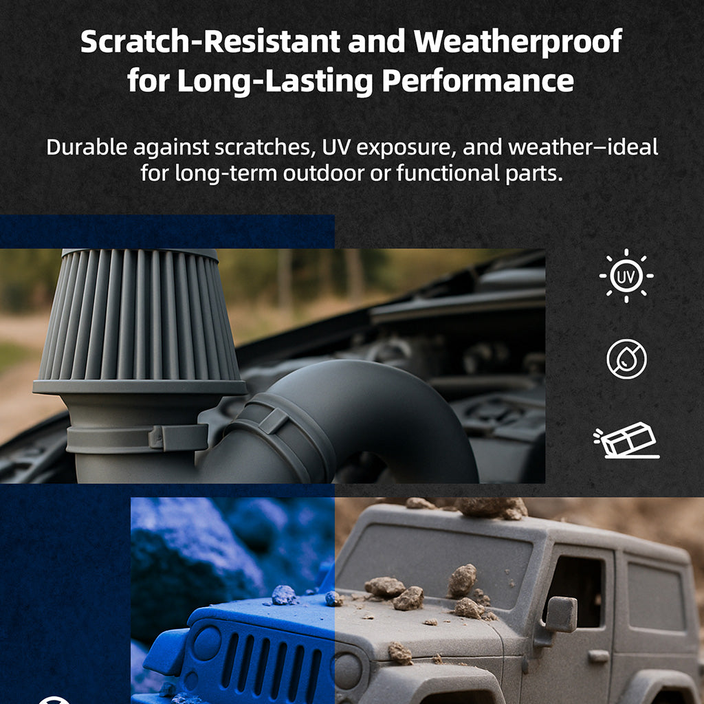 Inslogic high temp resin outdoor-style lamp base prints and rugged weathered parts