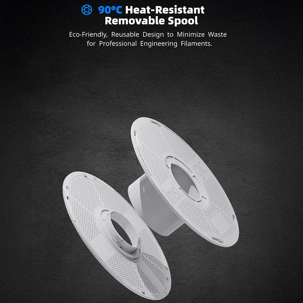 Inslogic PC-ABS Engineering Grade 3D Printing Filament 1.75mm 1KG - High Heat-Resistant Removable Spool