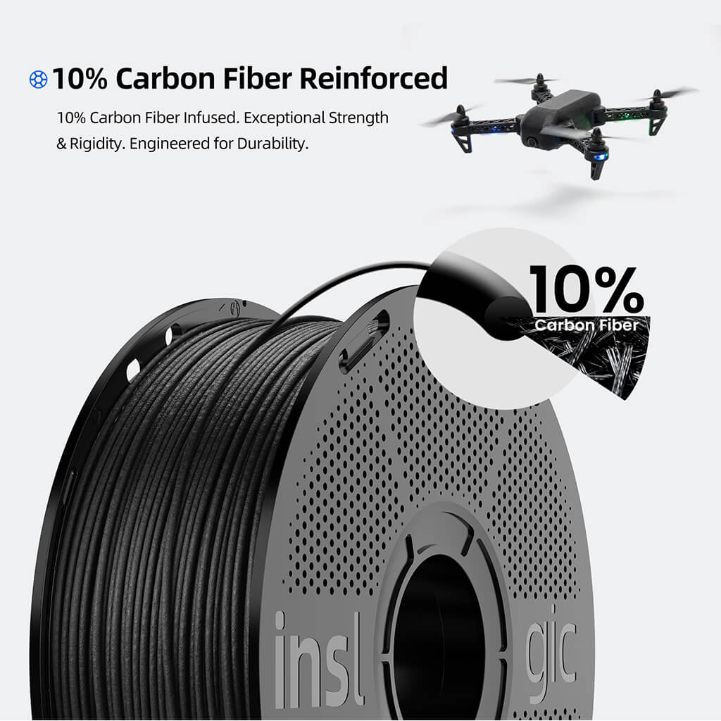 Inslogic PETG-CF10 Filament 1.75mm