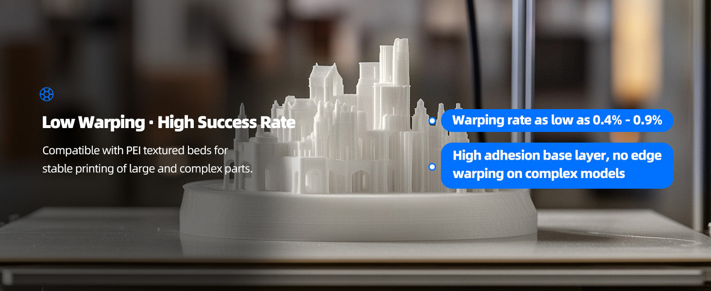 Inslogic ABS FR V0 Functional 3D Printing Filament 1.75mm 1KG with Spool - Low Wraping