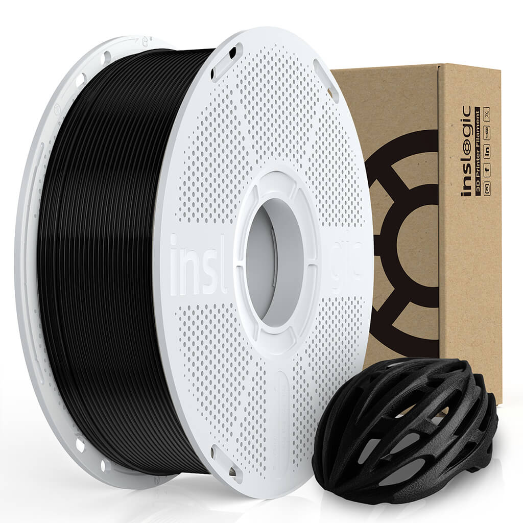 Inslogic ASA 3D Printing Functional Filament 1.75mm 1KG with Spool - Black