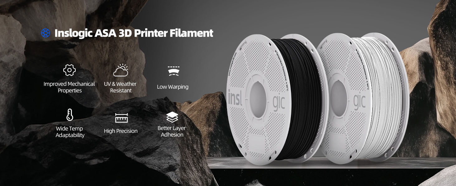 Inslogic ASA Functional 3D Printing Filament 1.75mm