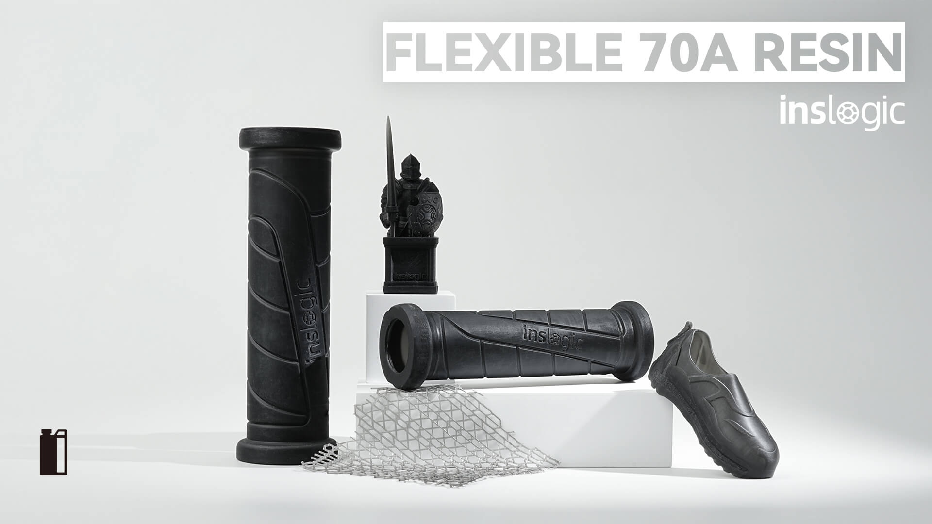 Inslogic Flexible 70A 3D Printing Resin - Flexible, Functional, Reliable