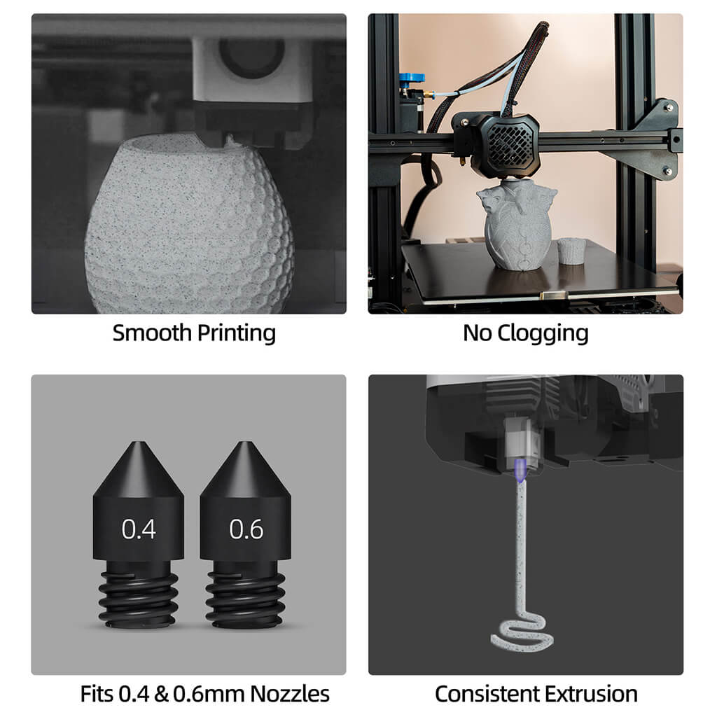 Inslogic High-Speed Marble PLA 3D Printing Filament 1.75mm 1KG - exceptional printing experience