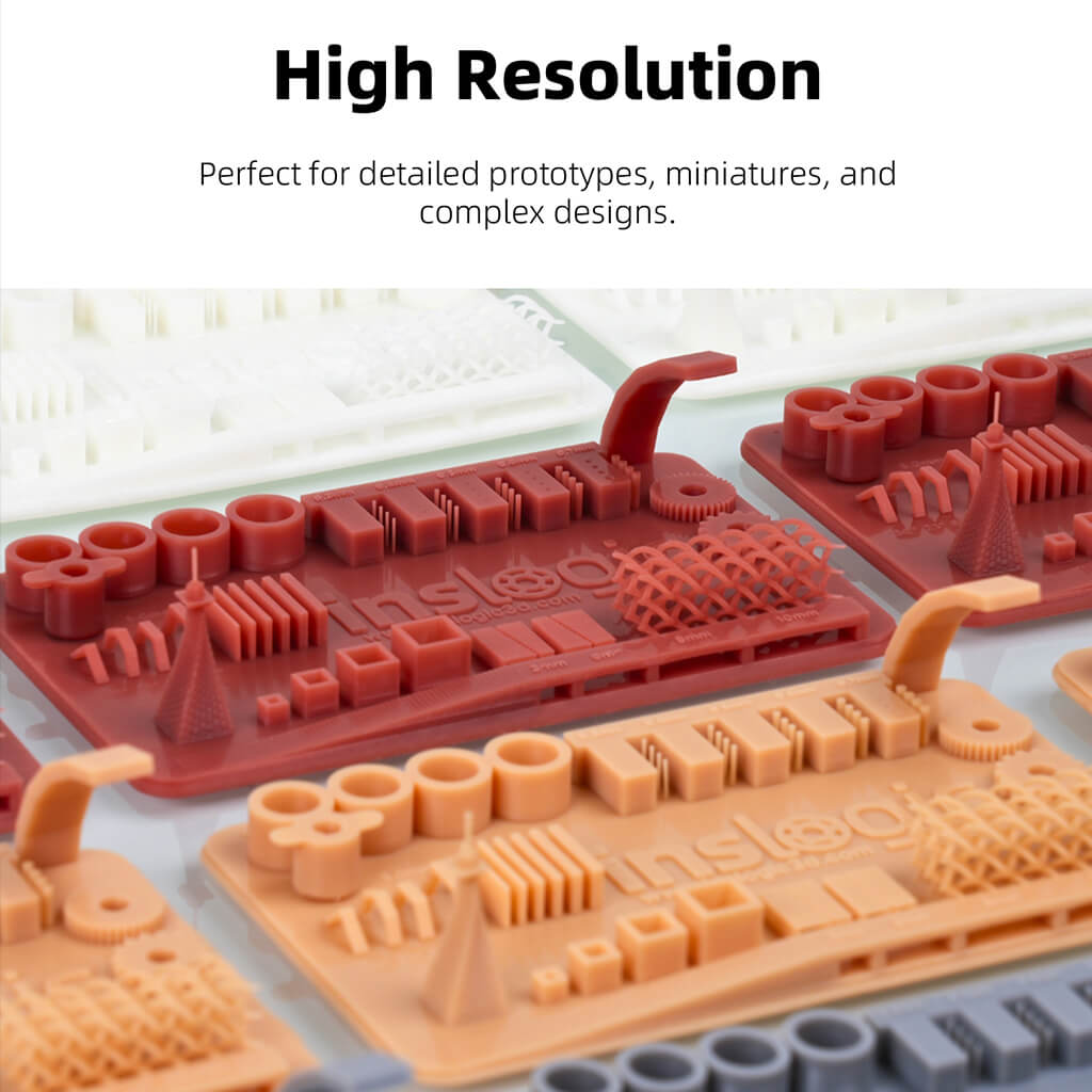 Inslogic High Detail Resin - Professional 3D Printer Resin - High Resolution Perfect for Miniature and Complex Designs