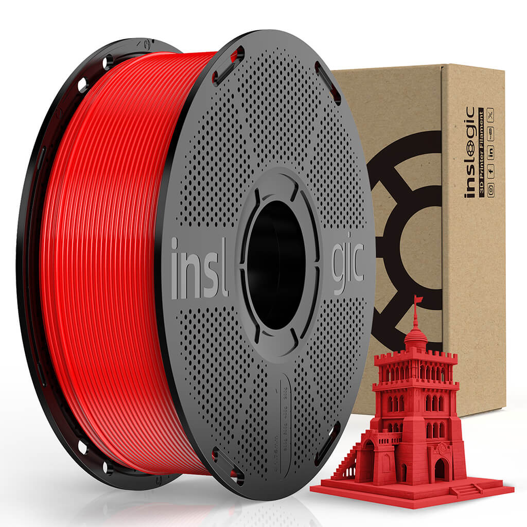 Inslogic High Speed PLA Pro Filament 1.75mm - Red