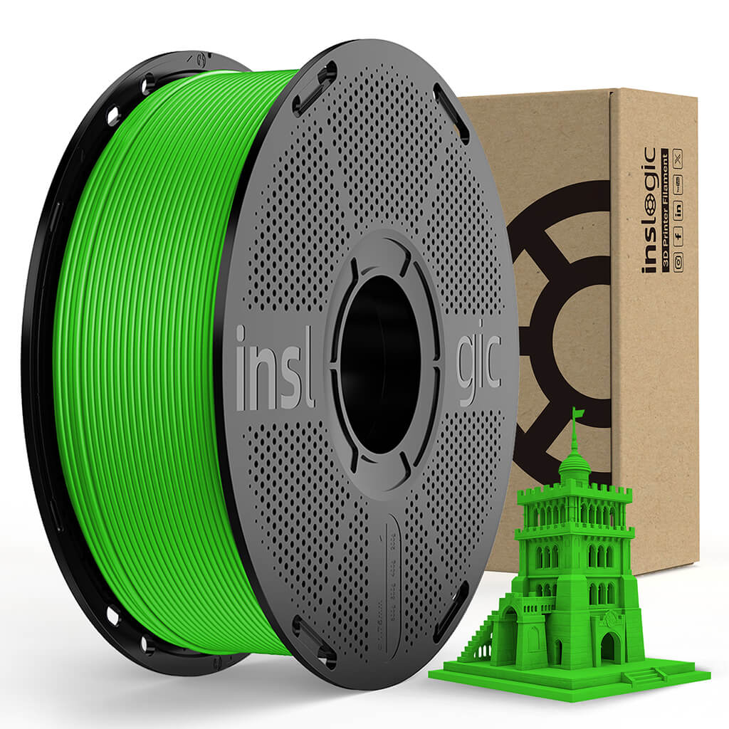 Inslogic High Speed PLA Pro 3D Printing Filament - Green