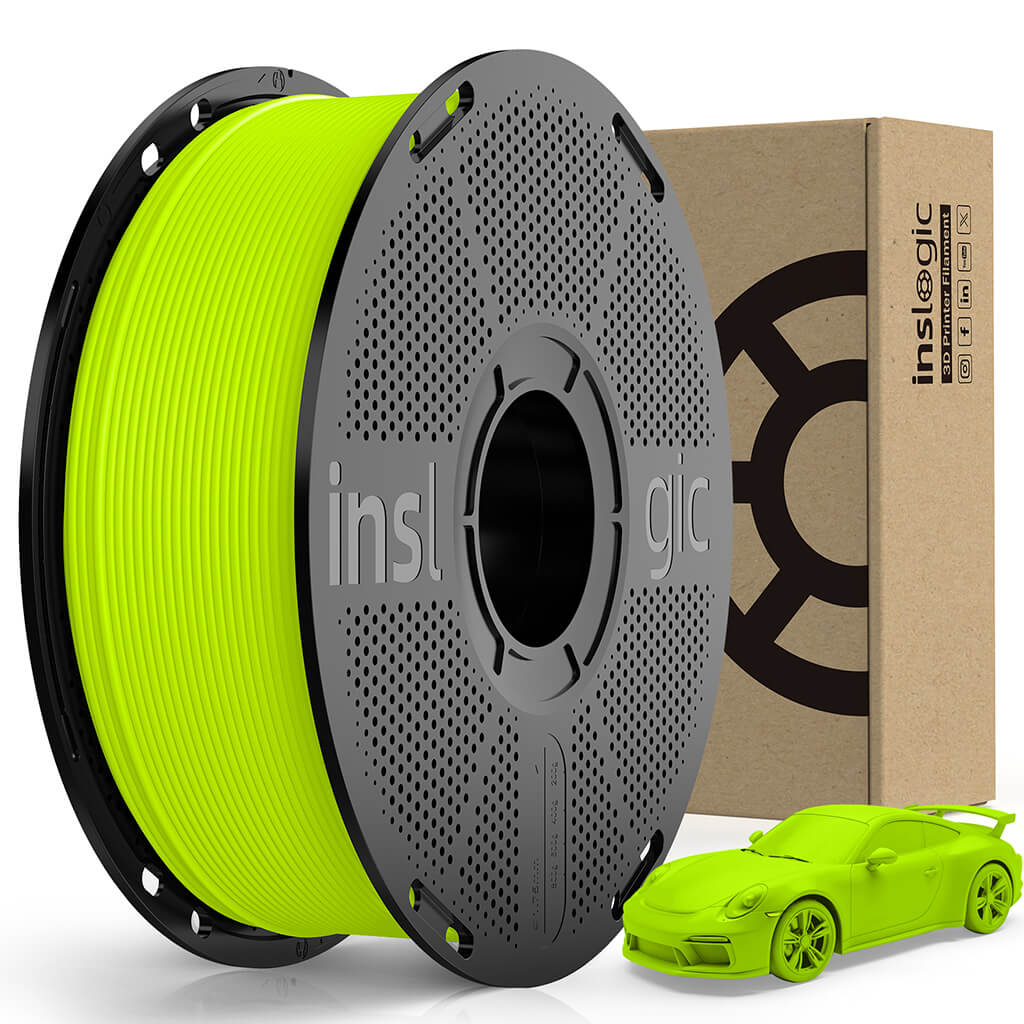 Inslogic Matte PLA 3d printing Filament - Yellow