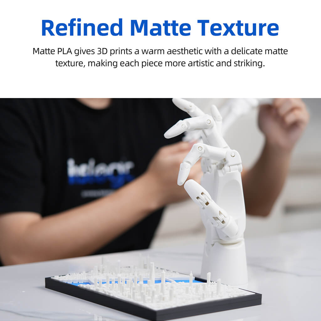 Inslogic Matte PLA 3d printing Filament - refined matte texture