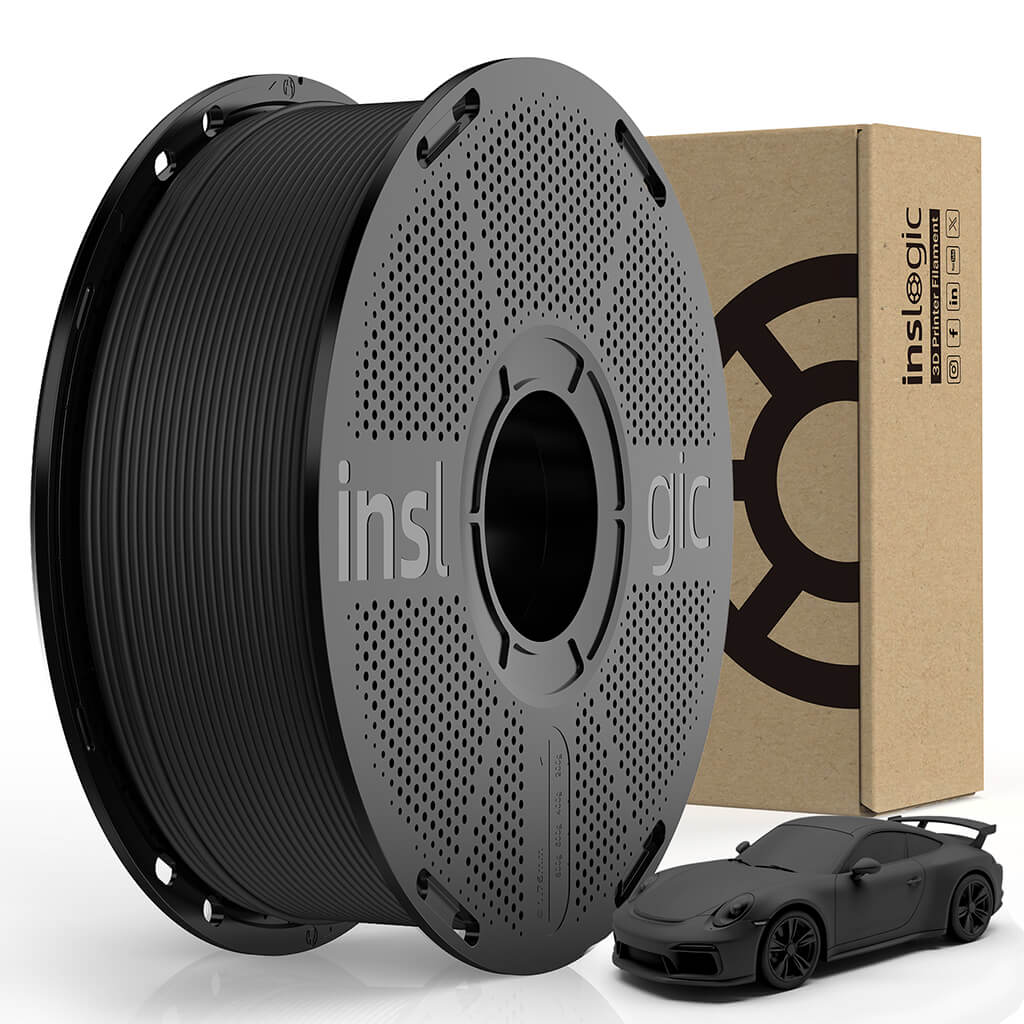 Inslogic Matte PLA 3d printing Filament  -  Black