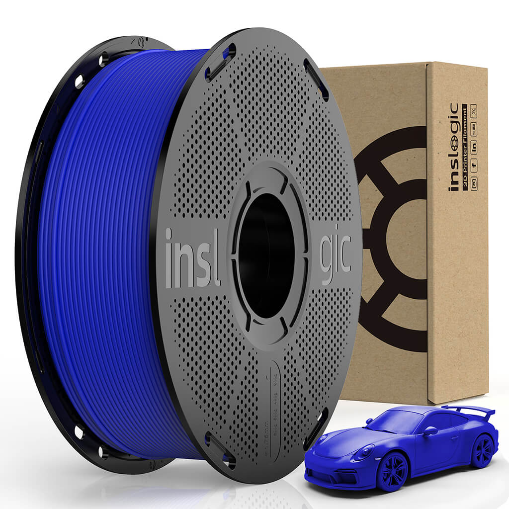 Inslogic Matte PLA 3d printing Filament  -  Blue