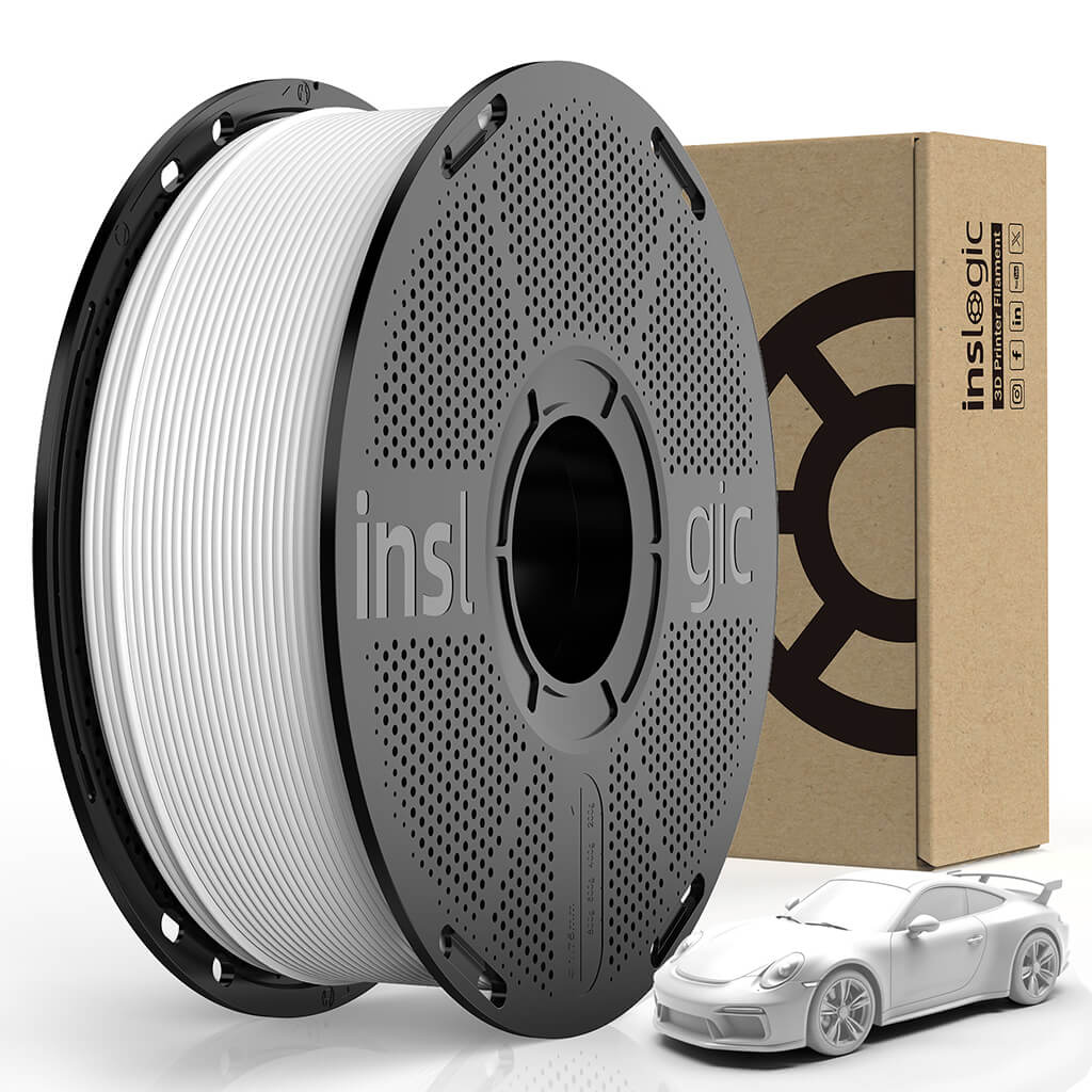 Inslogic Matte PLA 3d printing Filament - White