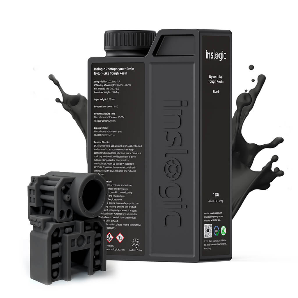 Inslogic Nylon-Like Tough Engineering Grade Resin - Black
