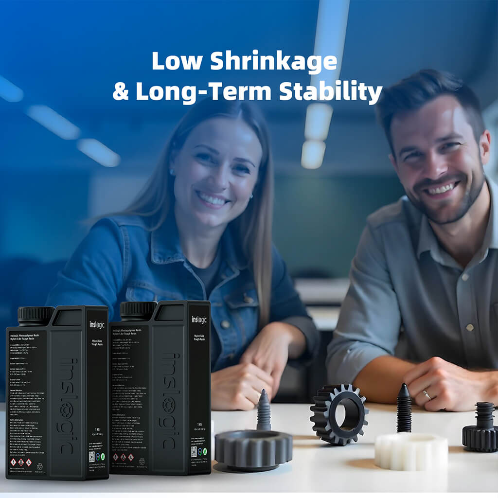 Inslogic Nylon-Like Tough Engineering Grade Resin - low shrinkage
