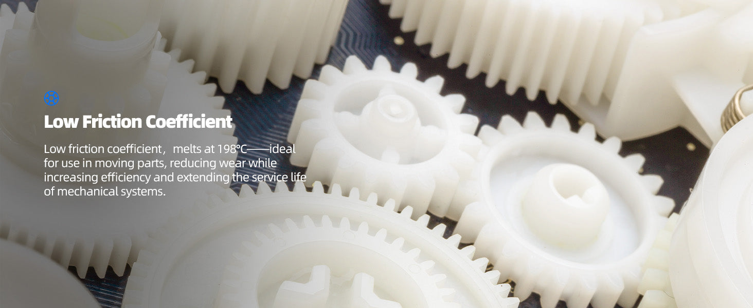 Inslogic Nylon PA6/66 Engineering Grade 3D Printing Filament 1.75mm 1KG with Spool - Low Friction Coefficient