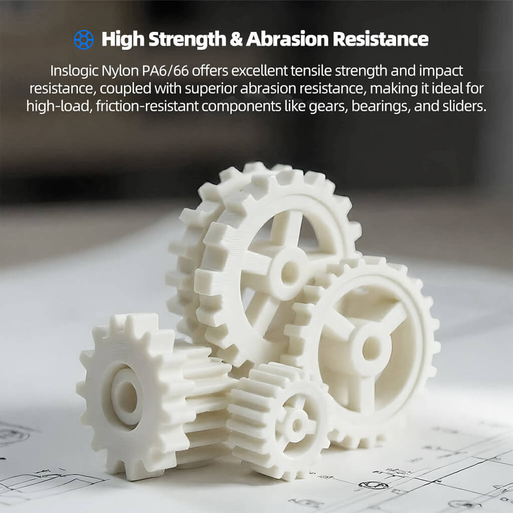 Inslogic Nylon PA Filament spool with Refill high strength