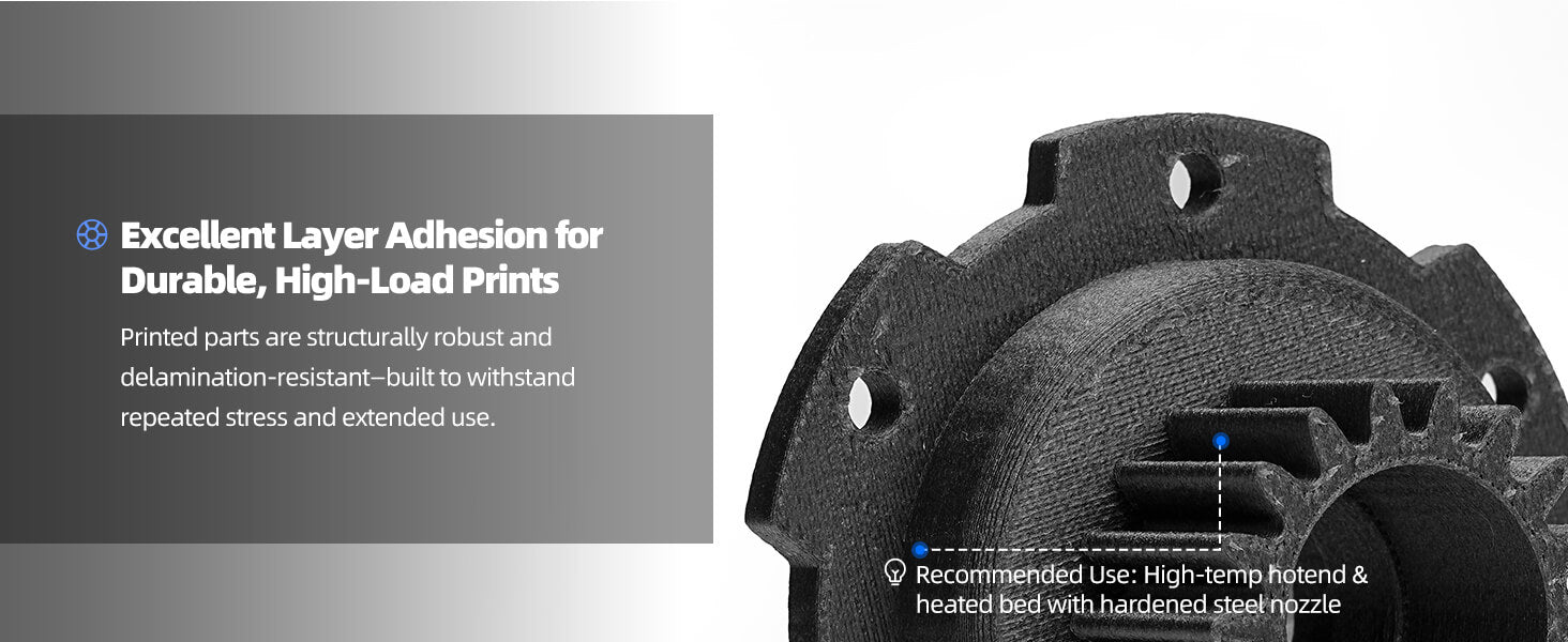 Inslogic PA6-GF Engineering Grade 3D Printing Filament - Excellent Layer Adhesion for Durable, High-Load Prints