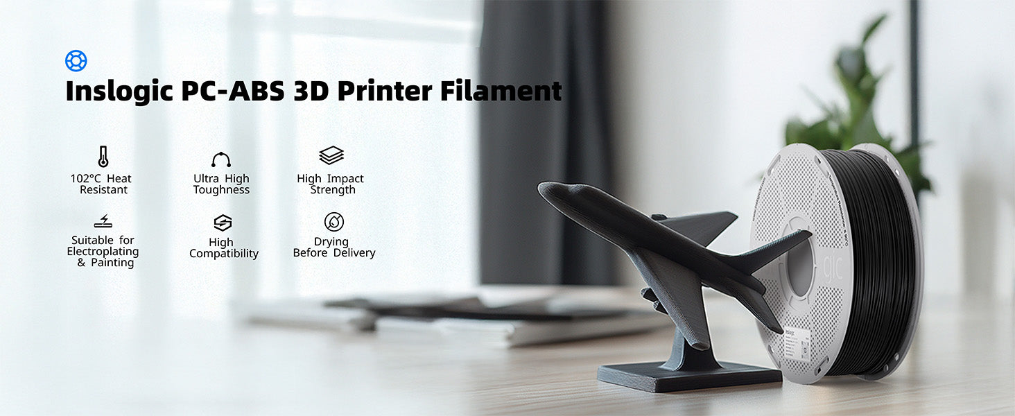 Inslogic PC-ABS Engineering Grade 3D Printing Filament 1.75mm 1KG