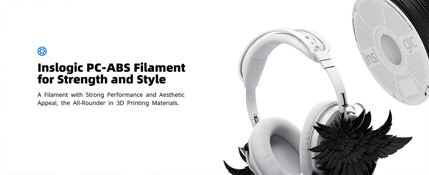 Inslogic PC-ABS Engineering Grade 3D Printing Filament 1.75mm 1KG - Strength and Style