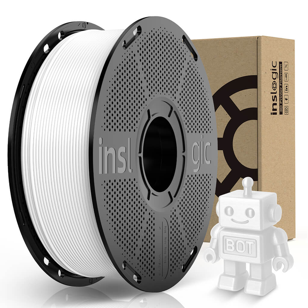 Inslogic PETG Pro 3D Printing Filament - White