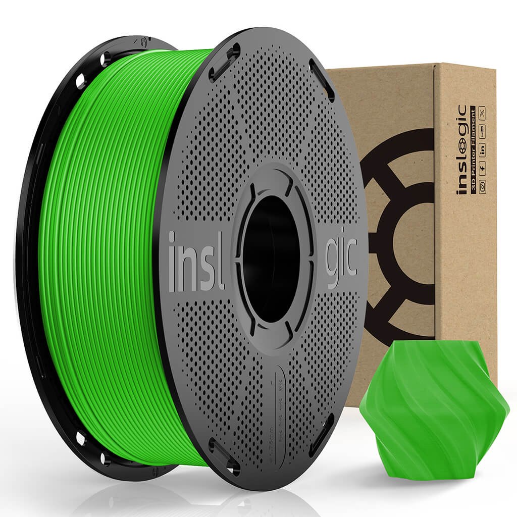 Inslogic PLA Pro 3D Printing Filament 1.75mm 1KG - Green