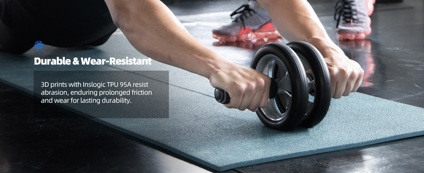 Inslogic TPU 95A 3D Printing Functional Filament 1.75mm 1KG - Durable and Wear resistant