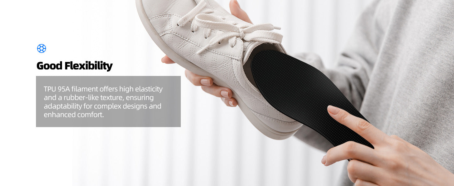 Inslogic TPU 95A 3D Printing Functional Filament 1.75mm 1KG - Good Flexibility