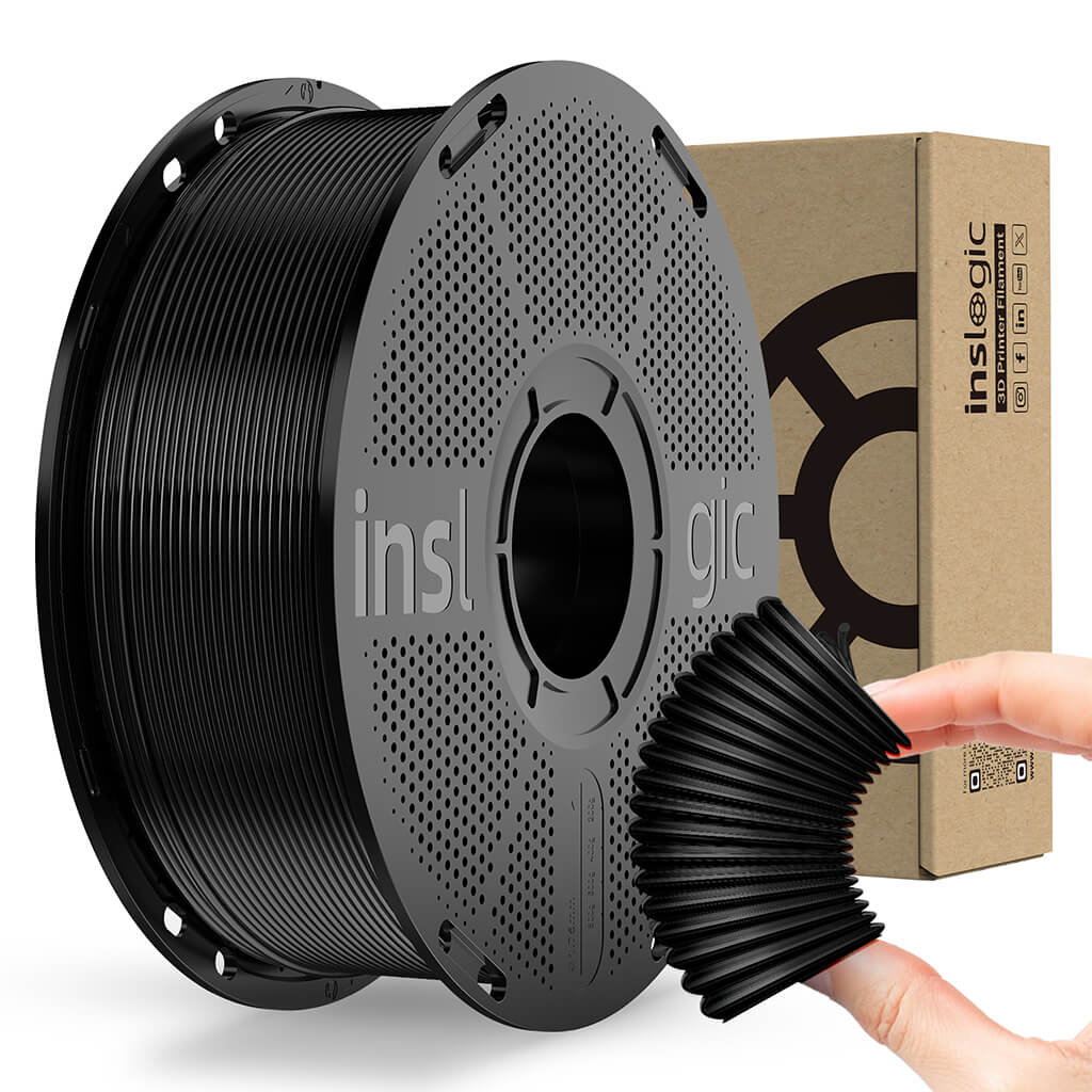 Inslogic TPU 95A 3D Printing Functional Filament 1.75mm 1KG Black