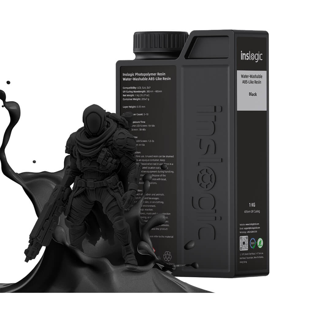 Inslogic Water-Washable ABS-Like Resin - Black