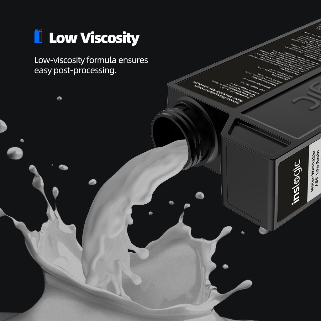 Inslogic Water-Washable ABS-Like Resin - Low viscosity