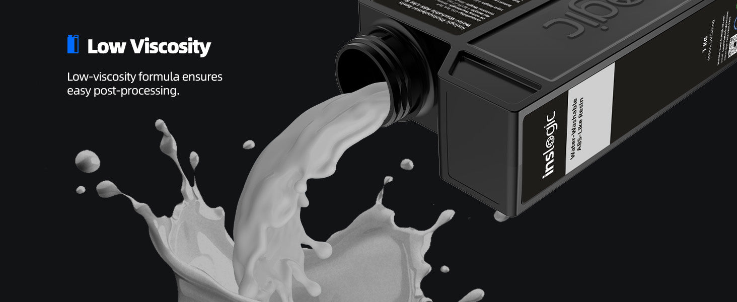 Inslogic Water-Washable ABS-Like Resin - Low viscosity