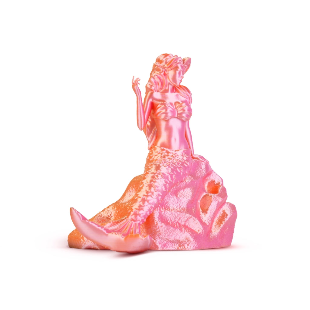 Mermaid printed with Inslogic PLA Multicolor Silk 3D Printer Filament