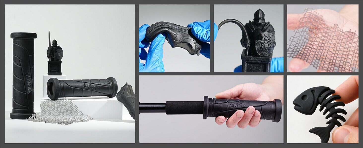 Printed with Inslogic Flexible 70A Engineering Grade Resin for 3D Printer