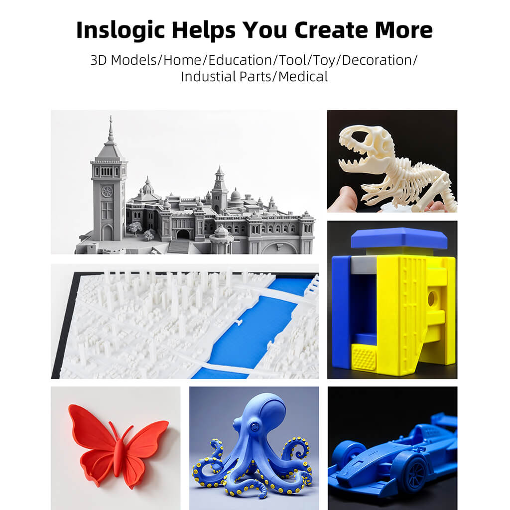 Printed with Inslogic Matte PLA 3d printing Filament