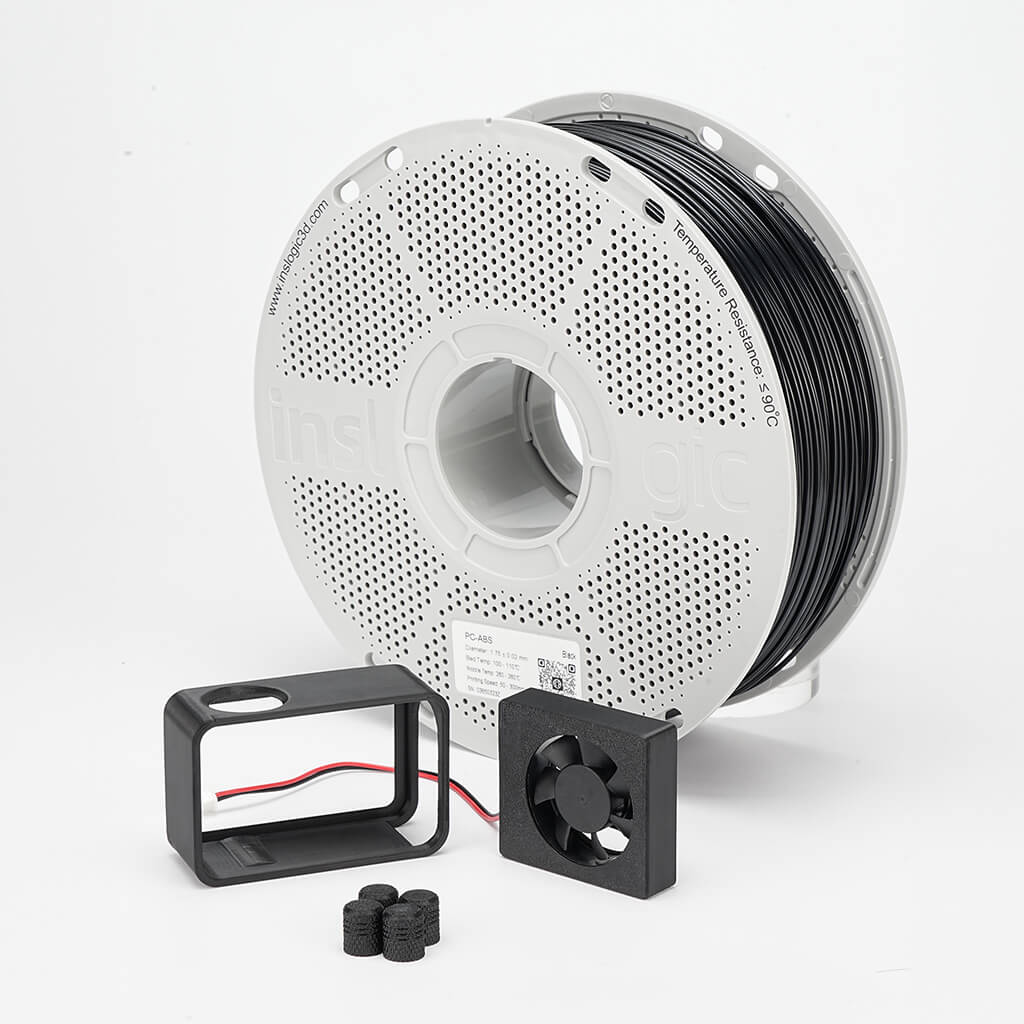 Printed with Inslogic PC-ABS Engineering Grade 3D Printing Filament 1.75mm 1KG - Black