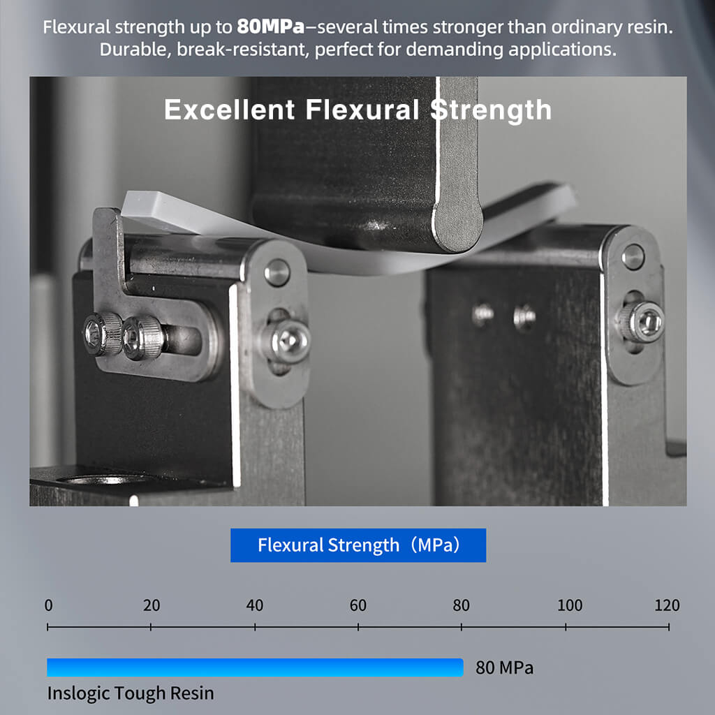 Inslogic Tough Engineering Grade Resin for 3D Printer - Excellent Flexural Strength