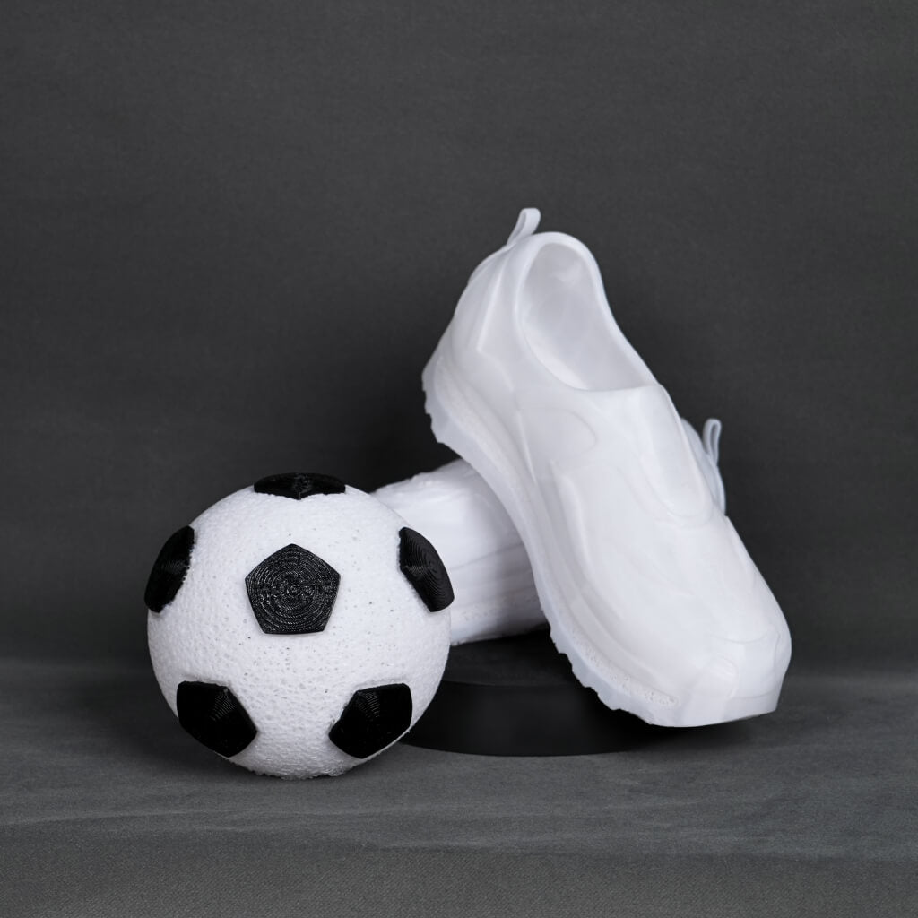 football and shoes Printed With Inslogic TPU filament
