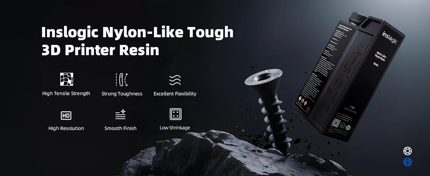 Inslogic Nylon-Like Tough Resin,Professional 3D Printing Materials