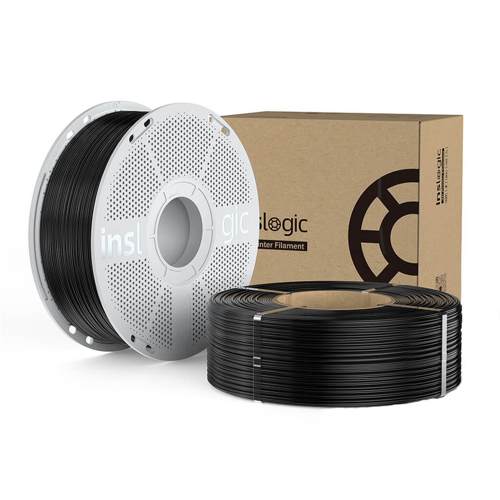ASA Filament 1.75mm 1KG with Spool + 1KG Refill Black