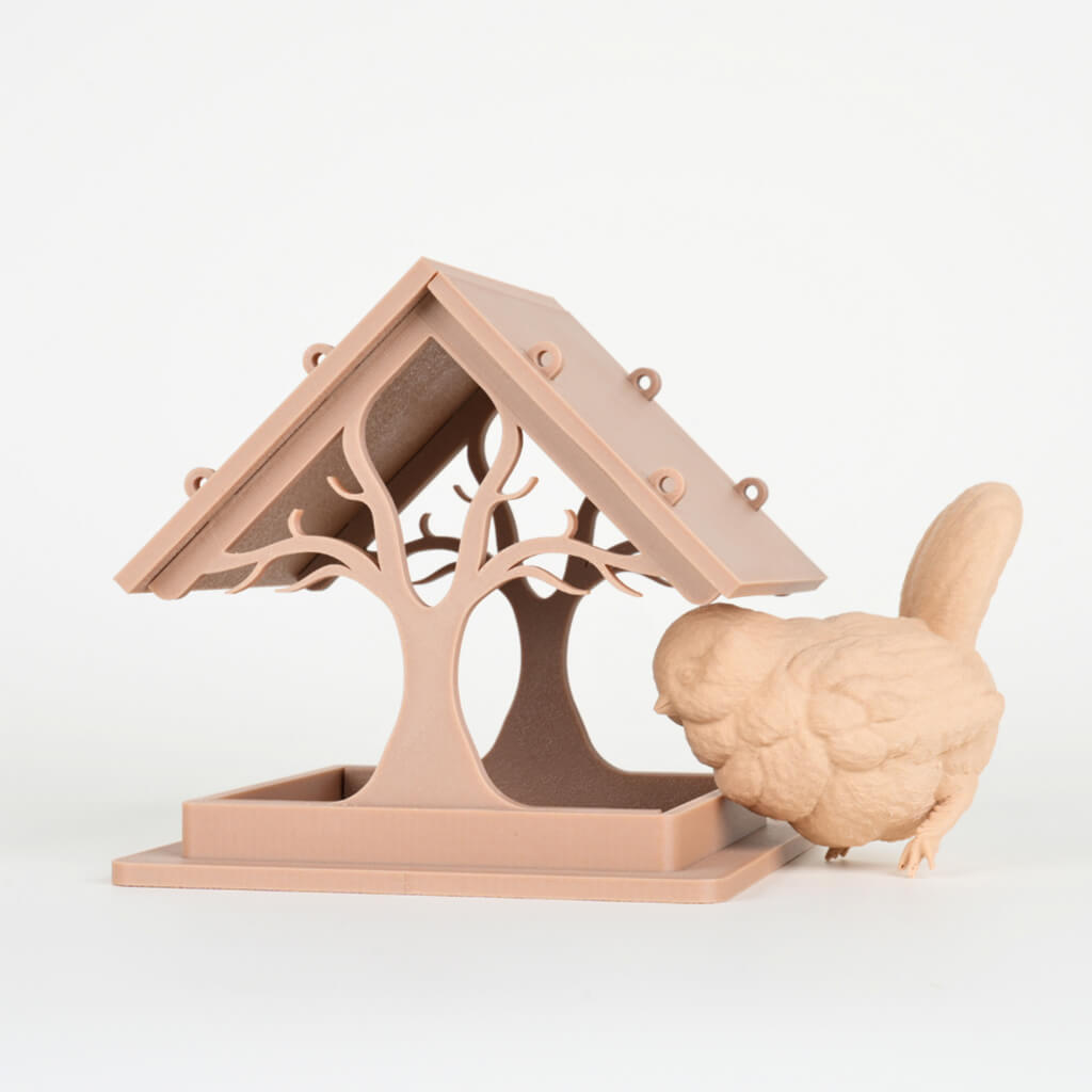 Bird Birdhouse printed with Inslogic WoodFill PLA Filament
